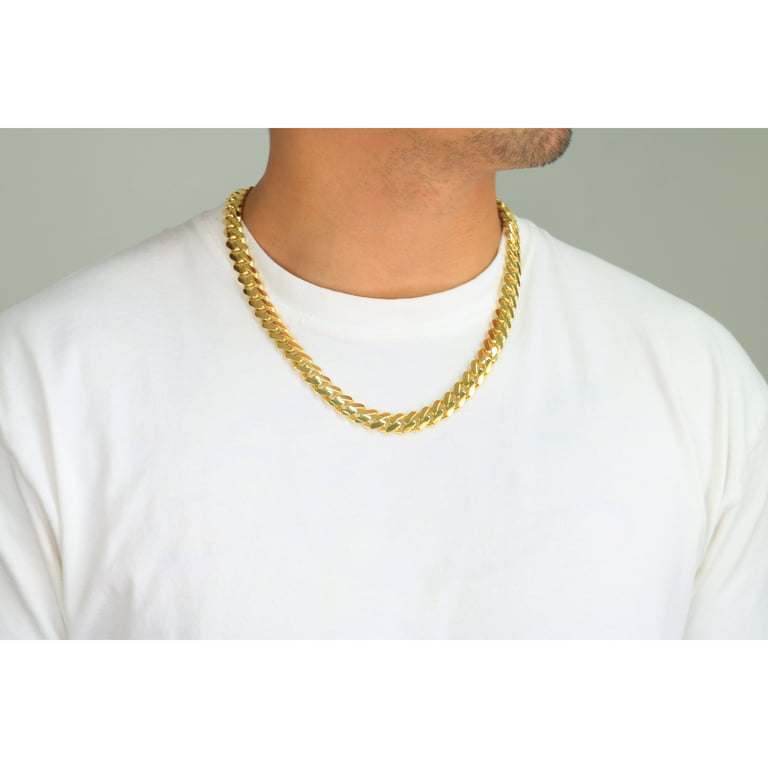 10k Gold chain necklace - Cuban link