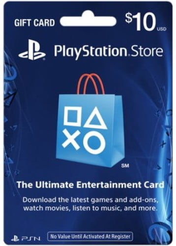 Sony Playstation Network Card 10 Gift Card Walmart Com