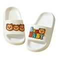 thumbnail image 4 of Eashery Slide Sandals for Kids Open Toe Toddler Sandals Girl White 26, 4 of 5