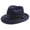 Navy, variant on Frederick Wool Felt Fedora Hat - TWFRDK