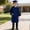 mhy# Dark Blue19, variant on Unisex Girls Boys Graduation Cap Gown Long Sleeve Solid Color Full Zip Up Pleated V-Neck Loose Fit Oversized Long Robe With Pockets Tassel Classic Summer Clothes Outfits,Blue,2-3 Years