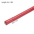 thumbnail image 2 of 16Ft(5M) Wire Rope 304 Stainless Steel Cable 1/4" (6.0 mm) Vinyl Coated with 2pcs Screw Chuck Red, 2 of 7