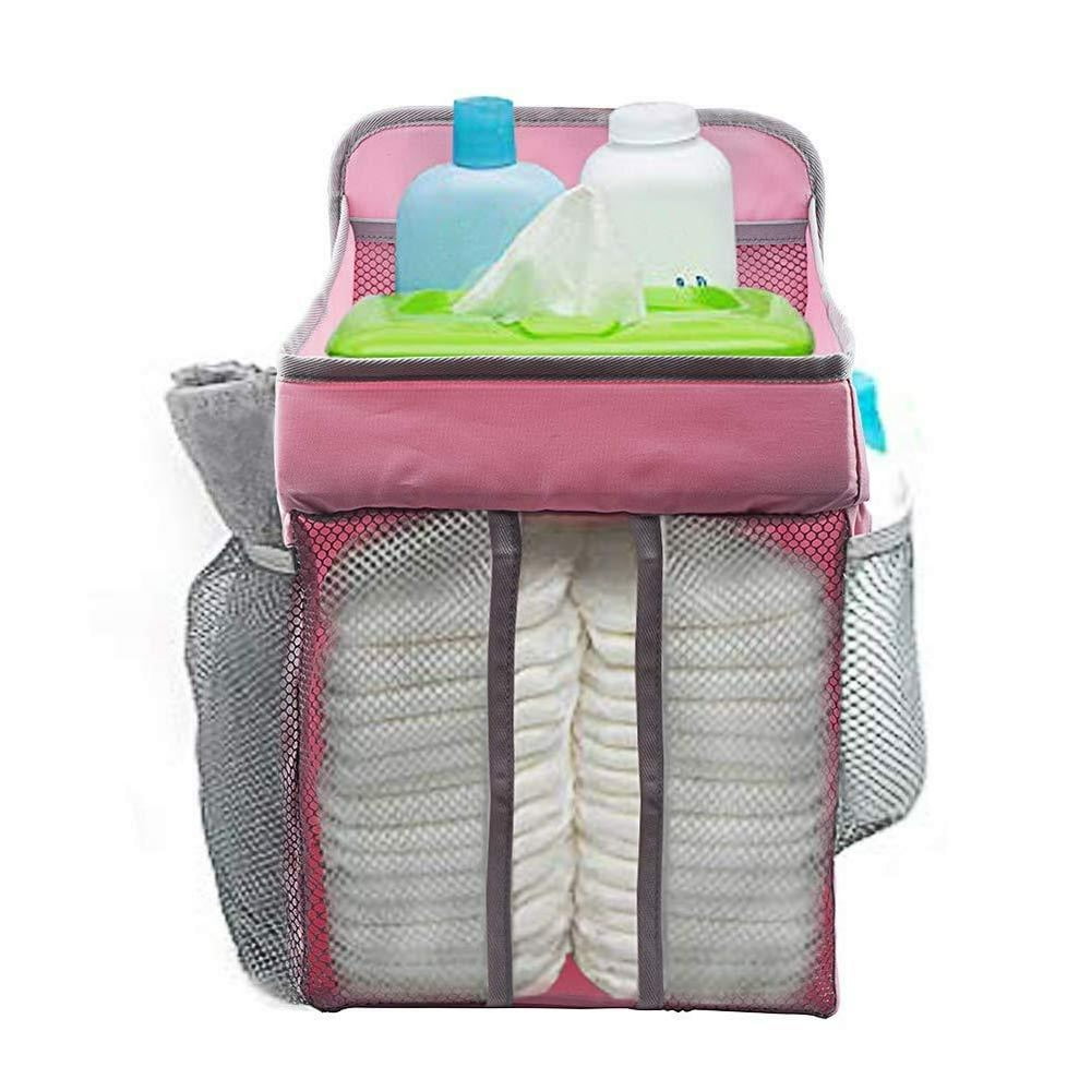 Hanging Baby Diaper Caddy Organizer For Crib Changing Table Or Wall