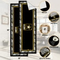 thumbnail image 4 of Ottomanson US ARMY Border Machine Washable Non-Slip Rubberback 2x5 Runner Rug, 20"x 59", Black/Yellow/White, 4 of 9