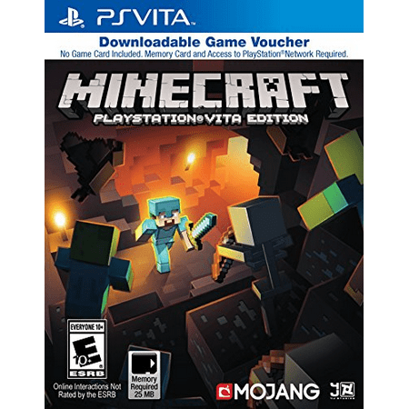 Minecraft Game Voucher - PlayStation Vita (Best Minecraft Games To Play)