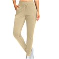 thumbnail image 5 of HAiming Women's Fleece Lined Leggings High Waisted Thermal Joggers Sweatpants Winter Casual Workout Yoga Trousers, 5 of 9