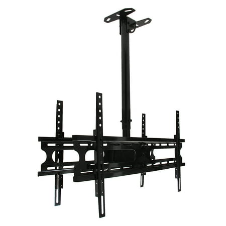 MegaMounts Tilt and Swivel Ceiling Mount for two 37-70 in. Displays ...