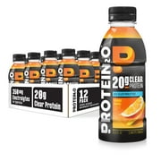 Protein2o 20g Whey Protein Isolate Hydration Drink, 350mg of Electrolytes, Vitamins B5 & B6, Sugar Free, Orange Mango, 16.9 oz Bottle (12 Count)