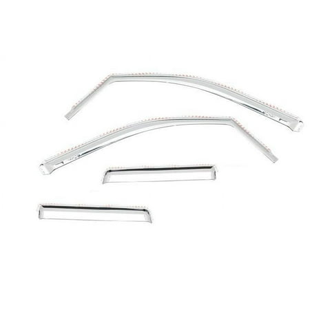Putco 480137 Element Chrome Window Visor Fits select: 2015-2017 RAM 1500 SLT, 2012 DODGE RAM 1500 SPORT