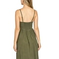 thumbnail image 5 of Love Tree Women's A-Line Midi Tea Dress (Olive, Small), 5 of 5