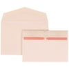 JAM Paper Wedding Invitation Set, Small, 3 3/8 x 4 3/4, Pink Card with White Envelope Pink and Ivory Band, 100/pack