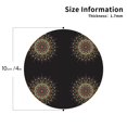 thumbnail image 2 of Bingfone Vintage Colorful Mandala Leather Drinks Coasters with Set of 6,Suitable for Home Kitchen,Coffee Cup Coasters Home Gift, 2 of 7