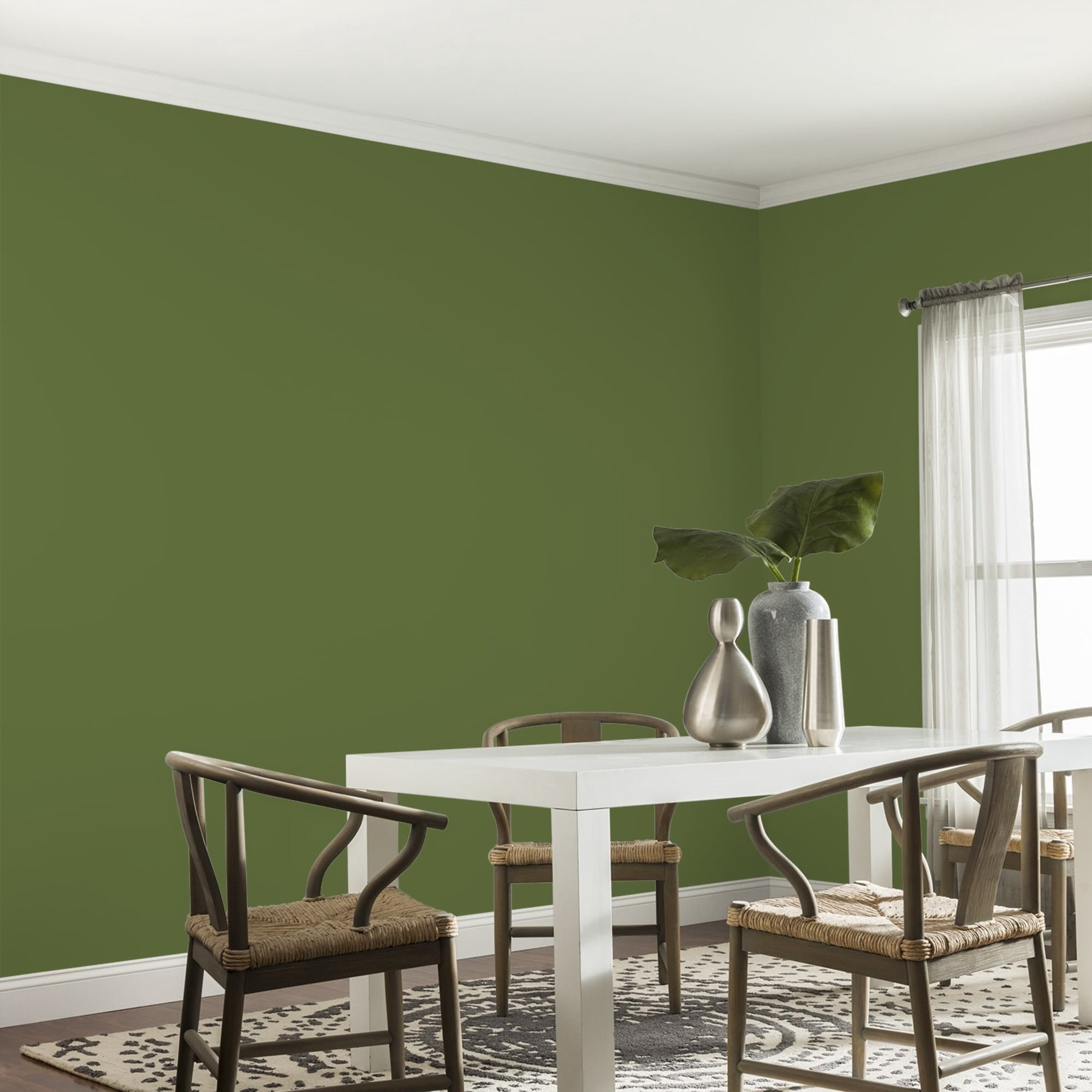 Glidden HEP Globe Artichoke / Green, Eggshell Interior Paint with Primer, 1 Quart