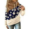 thumbnail image 2 of Women Daisy Printed Long Pullover Hoodies Sleeve Drawstring Hooded Tops Sweats, 2 of 5