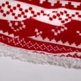 thumbnail image 5 of Dreamscene Sherpa Fleece Blanket Throw Full Size Plush Cozy Warm Faux Fur for Kids Girls Bed Gift Couch - Cuddle wrap Nordic Red White, 60" x 70", 5 of 5