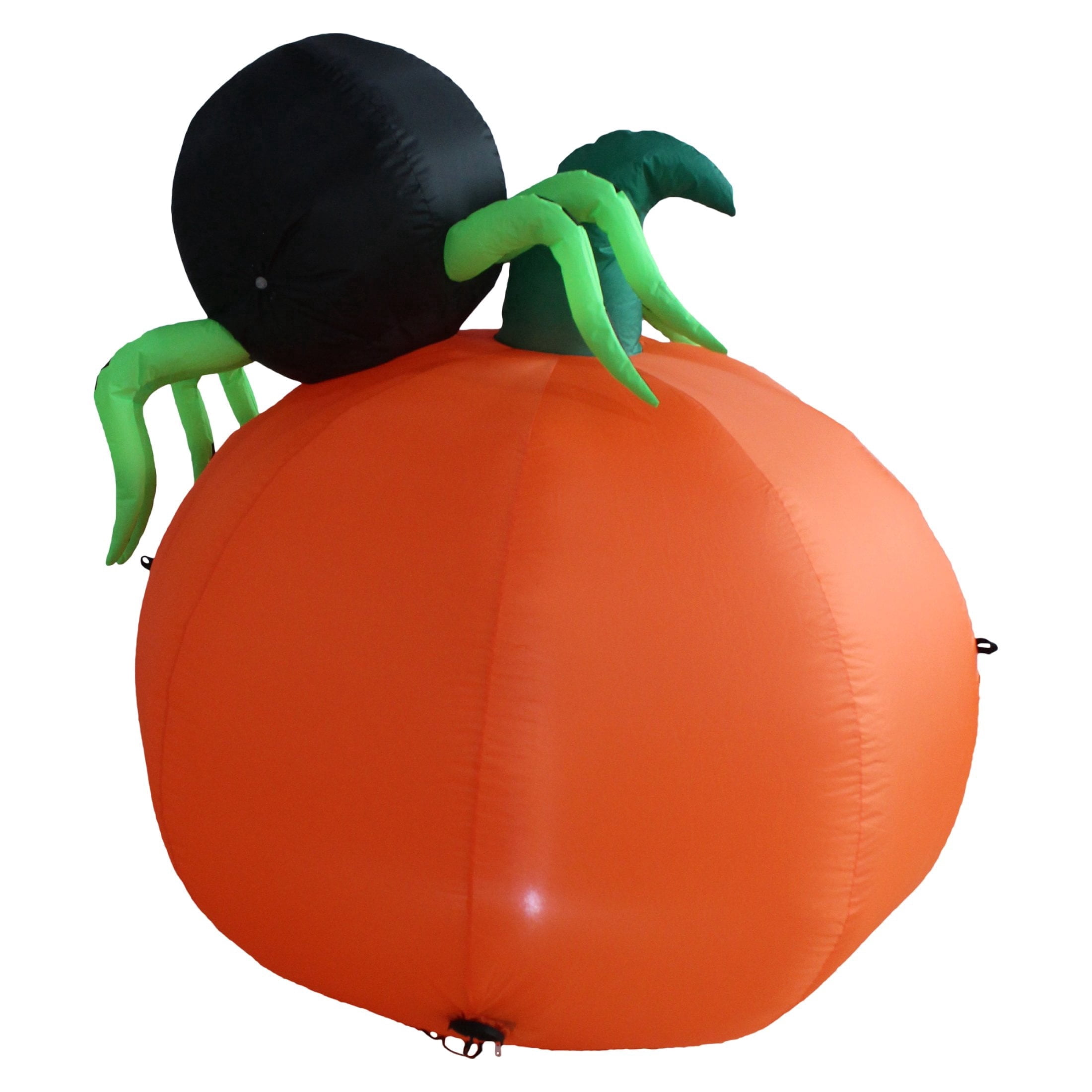 Spooky Spider on Pumpkin Airblown Yard Inflatable, Multicolor, 4', Halloween by Way To Celebrate
