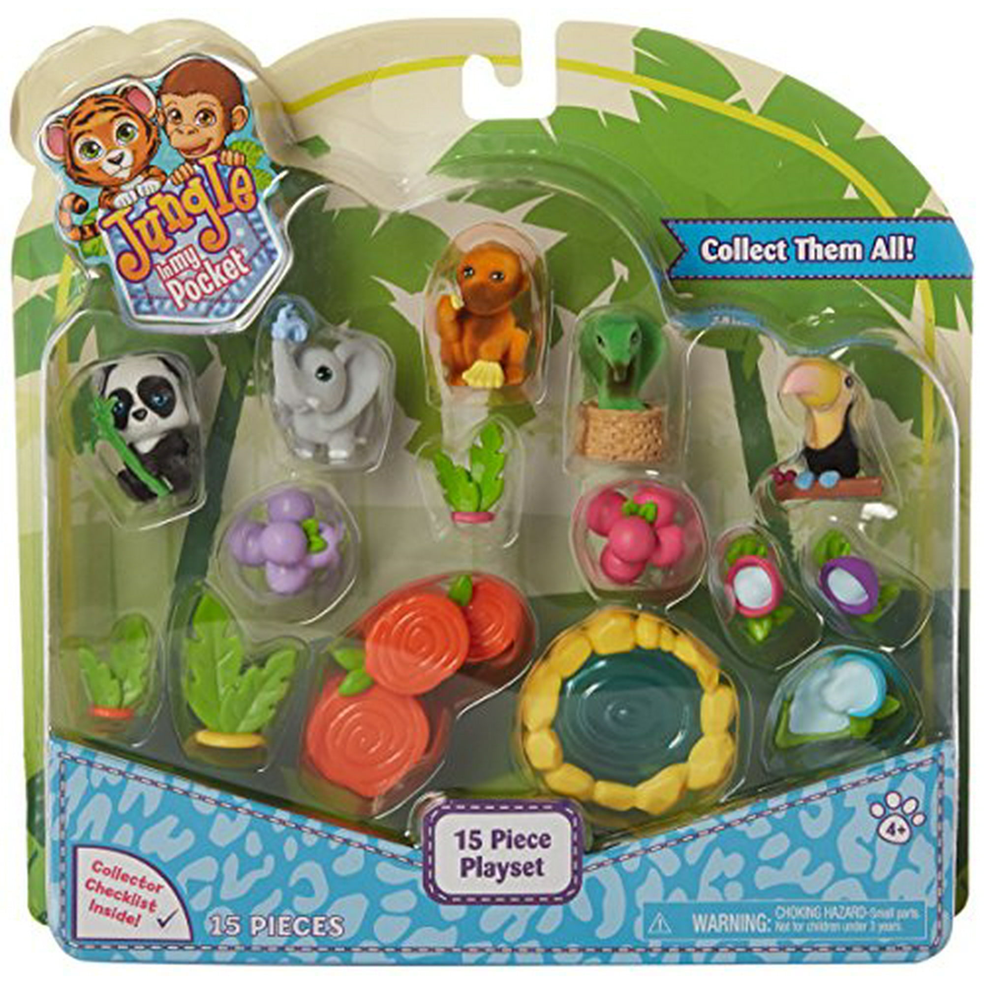 Just Play Jungle in My Pocket Playset Figure Set