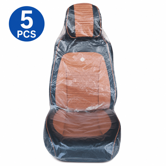 10 Pack Disposable Car Seat Covers, Plastic Auto Seat Protectors for Mechanics Maintenance Service, Waterproof Dirt-Proof Vehicle Covers