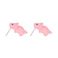 thumbnail image 1 of Par de pendientes de oreja de animales de dibujos animados lindos divertidos de moda pequeños Eccomum CH1699-Triceratops, 1 of 5