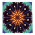 thumbnail image 2 of Ambesonne Astral Shower Curtain, Sun Zodiac Wheel, 69"Wx75"L, Multicolor, 2 of 4