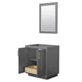 thumbnail image 2 of Wyndham Collection Miranda 30" No Sink Wood Single Bathroom Vanity in Gray/Gold, 2 of 5
