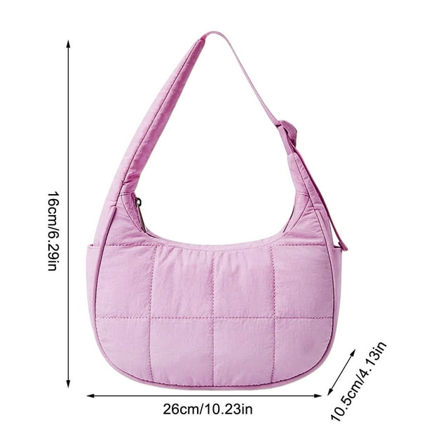 Bolso pequeño de hombro para mujer,bolso de mano de nailon,bolso cruzado acolchado a cuadros con correa ajustable,versátil para el día a día,ideal para llevar el teléfono,la cartera y las