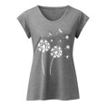 thumbnail image 2 of Playeras,Blusas y Tops,Ropa para Mujer Mujeres Negro Tank Top Camiseta sin mangas con cuello en V para mujer, camisetas informales básicas de verano de ajuste holgado (Grey, XXL), 2 of 4