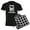 With Checker Pant, variant on CafePress - Drummer Gift Men's Dark Pajamas - Men's Dark Loose Fit Cotton Pajama Set