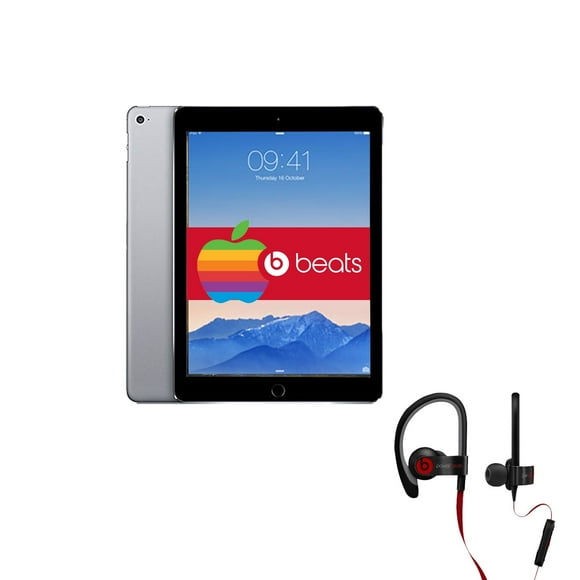 Apple iPad Air 2 Space Gray 128GB Wi-Fi Only Open Box + Dr.Dre Beats with 1 Year Warranty