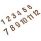 thumbnail image 2 of 12pcs Wall Clock Numerals Clock Replacement Arabic Number Clock Accessories, 2 of 3