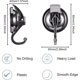 thumbnail image 2 of Ganchos con ventosa al vacío, ganchos de pared para baño, ducha, toalla, ganchos para ventana, puerta de vidrio, cocina, fuerte, resistente, colgador de corona de succión, bronce, 2 uds., 2 of 5