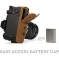 thumbnail image 4 of MegaGear Ever Ready Leather Camera Case Compatible with Olympus OM-D E-M5 Mark II 40-150mm, 4 of 5