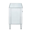 thumbnail image 3 of Elegant Decor Nightstand 2 doors 24in. W x 16in. D x 26in. H in antique silver paint, 3 of 5