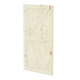 thumbnail image 5 of BELLEZE 48 Inch DIY Sliding Interior Barn Door, Farmhouse - Unfinished, 5 of 6