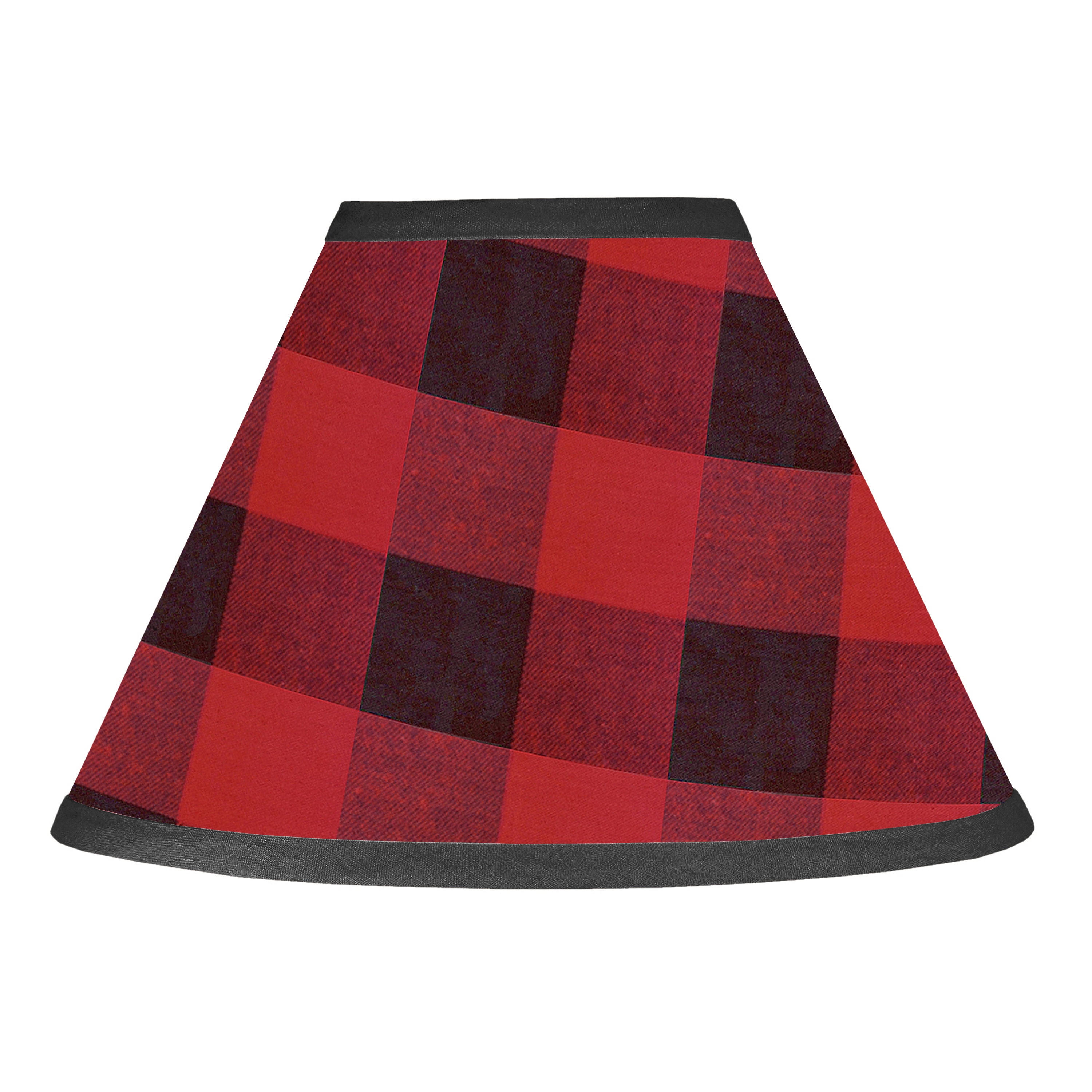 Woodland Buffalo Plaid Lamp Shade Red And Black Rustic Country Woodland Buffalo Plaid Lamp Shade Red