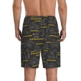 thumbnail image 5 of Cauagu Retro Excavator Print Pajama Bottoms for Men Sleep Pajama Shorts Elastic Waistband Sleep Pajama Short Men's PJ Shorts -Small, 5 of 6