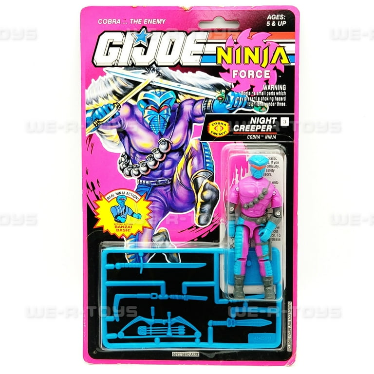 G.I. Joe Ninja Force Night Creeper Cobra Ninja Action Figure 1992