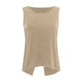 thumbnail image 4 of Women's Tank Tops Loose Fit Summer Sleeveless Open Back Basic Casual Tee Comfortable Breathable Fashion Top, 4 of 7