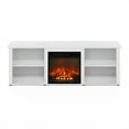 thumbnail image 6 of Furinno Montale 70 Inch TV Stand with Fireplace, Solid White, 6 of 8