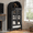 Black, 73", variant on LAZZO 73" Arched Kitchen Pantry Storage Cabinet, 2 Doors, Brown