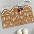 thumbnail image 6 of Nmdmisc Christmas Welcome Mat Outdoor Natural Coir Non Slip Doormat & Porch Décor, 16"x24", Gingerbread House (Brown,S), 6 of 6