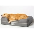 thumbnail image 6 of PetFusion Ultimate Dog Bed, Orthopedic Memory Foam, Medium Firmness Pillow, Waterproof Liner, YKK Zippers, Breathable 35% Cotton Cover, 1yr. Warranty,Slate Grey, X-Large (44x34"), 6 of 8