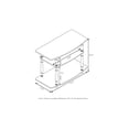 thumbnail image 5 of Global Glam No Tools 3-Tier TV Stand 31.5 x 15.8 x 23.3 Inches French Oak Gray Black Finish Round Tubes Sturdy Design, 5 of 100