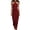 Wine, variant on YuXingFu Summer Dresses for Women Maxi Halter Plus Size Womens Dress Sleeveless with Pockets Long Casual Summer Purple S