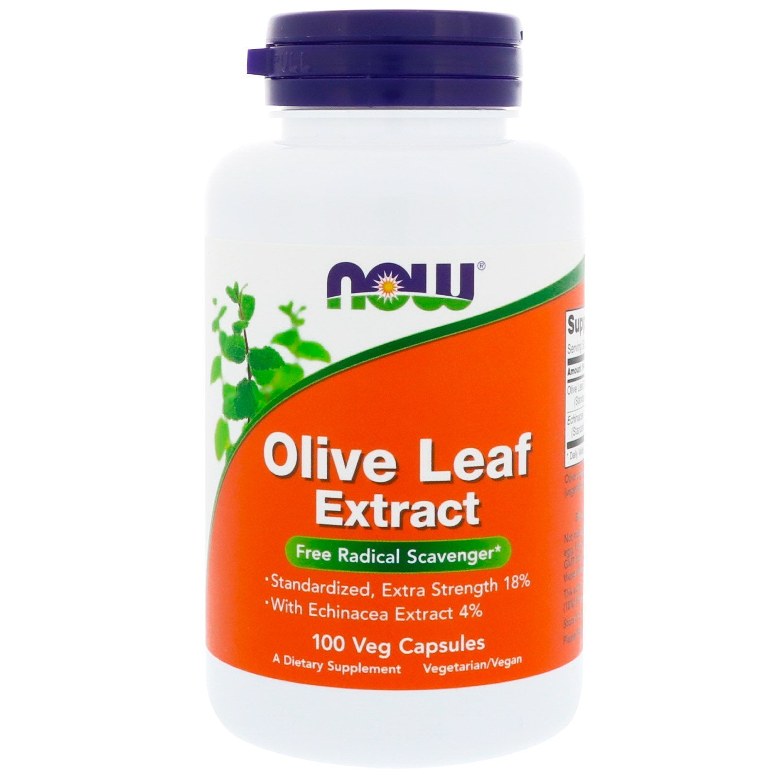 Now Foods Olive Leaf Extract, 100 Veg Capsules