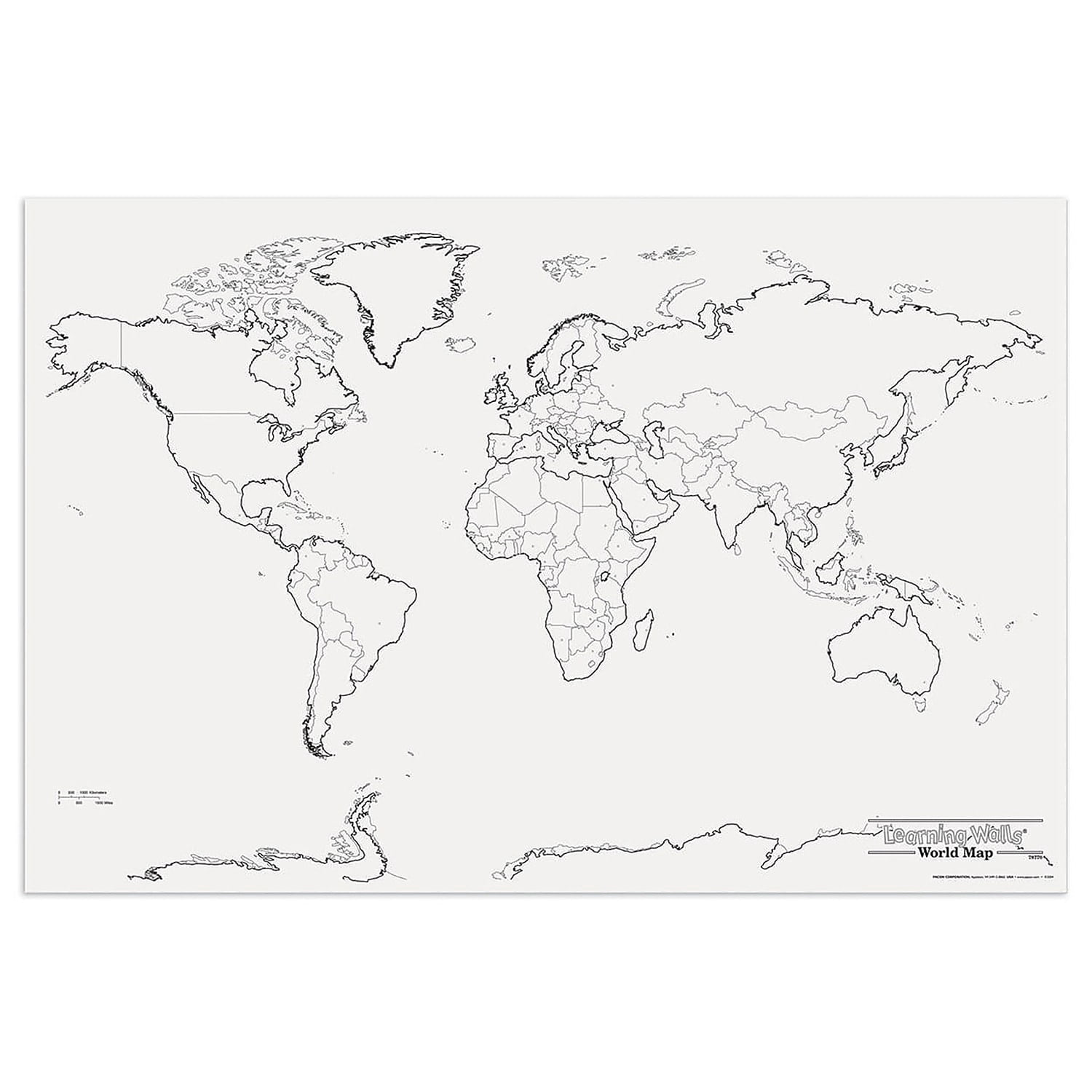 Learning Wall World Map
