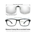 thumbnail image 4 of TINHAO Polarized Clip On Sunglasses Flip Up UV400 Protection Anti Glare Lens Wear Over Prescription Glasses, 4 of 7