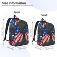 thumbnail image 3 of Yiaed Butterfly With USA Flag Print Backpack, Premium Laptop Backpack, Travel Backpack for Women, Lightweight Backpacks, Comfortable Back Pack-Medium, 3 of 5