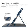 thumbnail image 4 of Fintie Multi-Angle Viewing Case for iPad 6th / 5th Generation (2018/2017 Release), iPad Air 2 / iPad Air 1 (9.7 Inch) - Premium PU Leather Cover with Pocket, Navy, 4 of 7