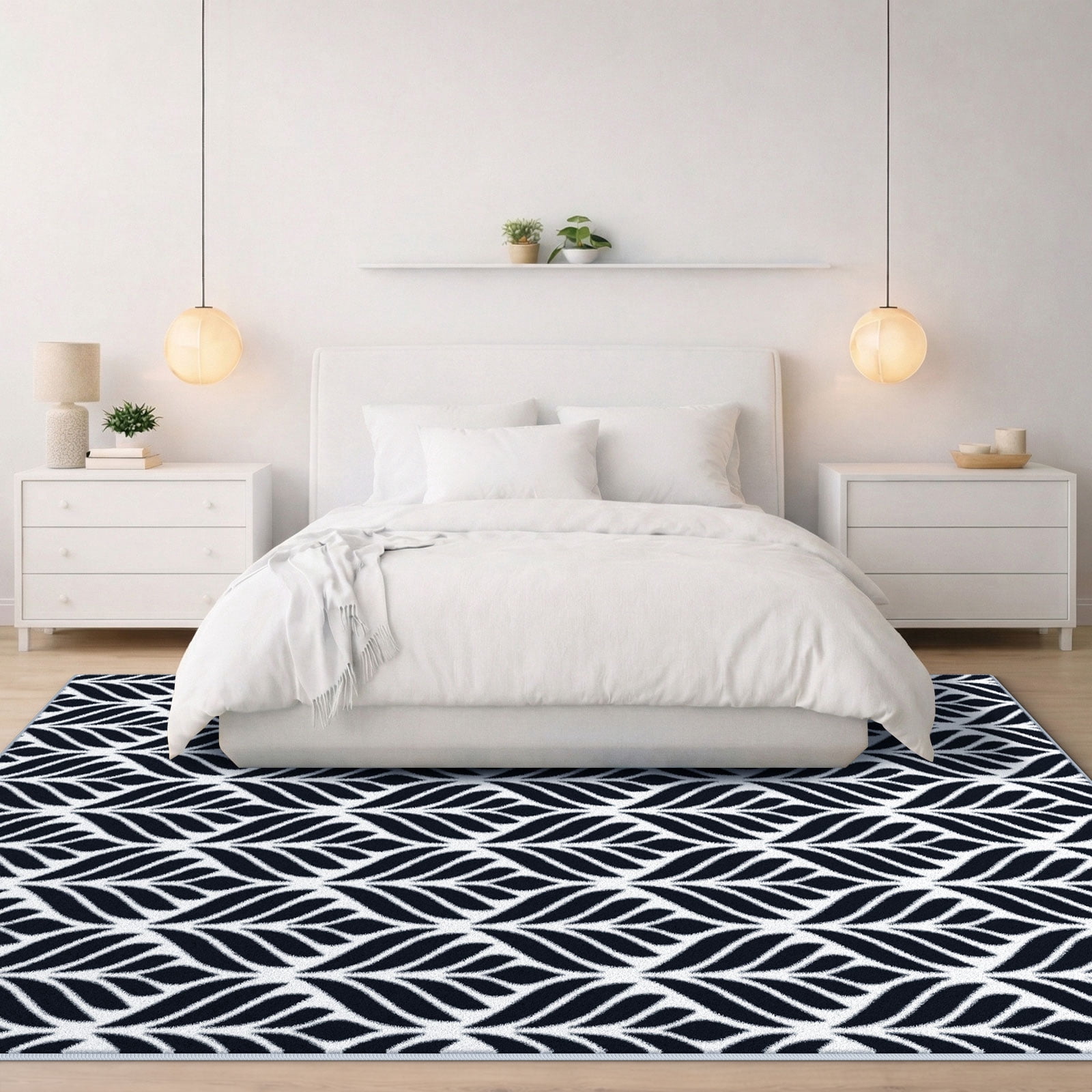Curtilage Washable Area Rugs for Living Room, 6'x9' Washable Indoor Rugs, Abstract Non-Slip Soft Low Pile Stain Resistant Carpet for Bedroom, Office